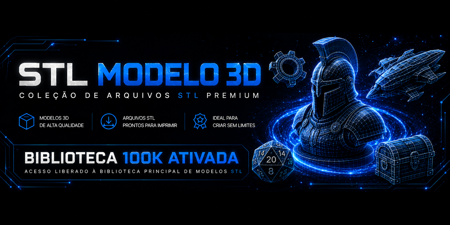 STL Modelo 3D — Coleção de arquivos STL premium
